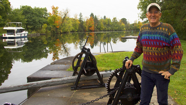 Joseph at Canada's Rideau Canal